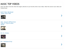 Tablet Screenshot of musictopvideos.blogspot.com