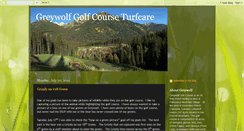 Desktop Screenshot of greywolfturfcare.blogspot.com