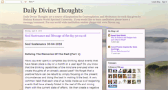 Desktop Screenshot of dailydivinethoughts.blogspot.com