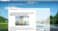 Desktop Screenshot of laverdadenverdad.blogspot.com