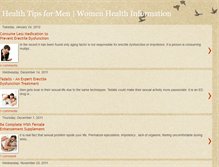 Tablet Screenshot of mens-health-arena.blogspot.com