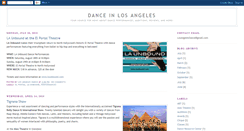 Desktop Screenshot of losangelesdance.blogspot.com