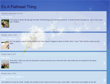 Tablet Screenshot of itsaflatheadthing.blogspot.com