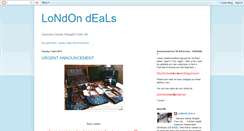 Desktop Screenshot of londondeals.blogspot.com
