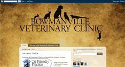 Desktop Screenshot of bowmanvilleveterinaryclinic.blogspot.com