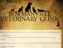 Tablet Screenshot of bowmanvilleveterinaryclinic.blogspot.com