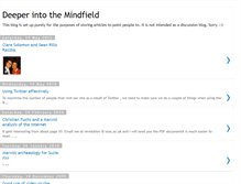 Tablet Screenshot of deepermindfield.blogspot.com