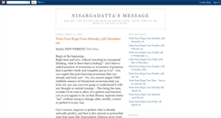 Desktop Screenshot of nisargadattasmessage.blogspot.com