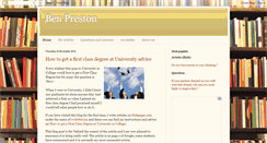 Desktop Screenshot of benpreston.blogspot.com