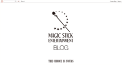 Desktop Screenshot of magicstickblog.blogspot.com