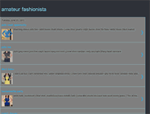 Tablet Screenshot of amateurfashionista8.blogspot.com