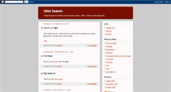 Desktop Screenshot of idiotseason.blogspot.com