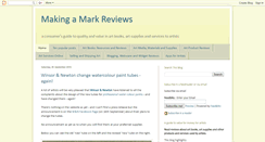 Desktop Screenshot of makingamarkreviews.blogspot.com