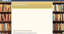 Desktop Screenshot of ekonomiinvestera.blogspot.com