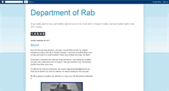 Desktop Screenshot of departmentofrab.blogspot.com