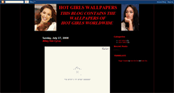 Desktop Screenshot of hotgirlswallpapers.blogspot.com