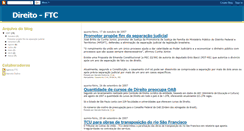 Desktop Screenshot of direito-ftc.blogspot.com