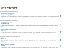 Tablet Screenshot of dimecuentame.blogspot.com