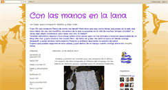 Desktop Screenshot of manosenlalana.blogspot.com