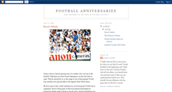 Desktop Screenshot of footballanniversaries.blogspot.com