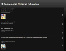 Tablet Screenshot of comiccomorecursoeducativo.blogspot.com