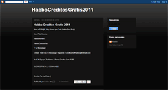 Desktop Screenshot of habbocreditosgratis2011.blogspot.com