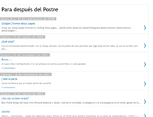 Tablet Screenshot of despuesdelpostre.blogspot.com