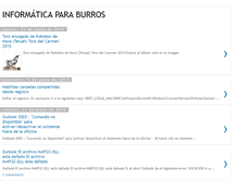 Tablet Screenshot of informaticaparaburros.blogspot.com
