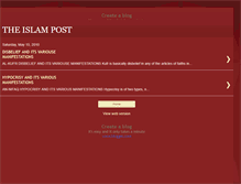 Tablet Screenshot of islam-post.blogspot.com