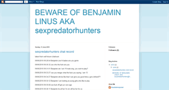 Desktop Screenshot of benjaminlinussexpredatorhunters.blogspot.com