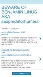 Mobile Screenshot of benjaminlinussexpredatorhunters.blogspot.com