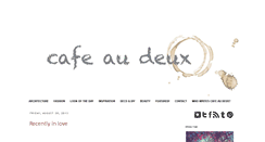 Desktop Screenshot of cafeaudeux.blogspot.com