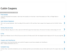 Tablet Screenshot of cuttincoupons.blogspot.com