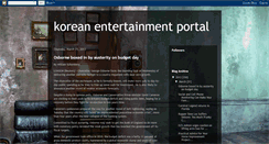 Desktop Screenshot of korean-entertainment-portal.blogspot.com