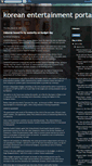 Mobile Screenshot of korean-entertainment-portal.blogspot.com
