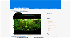 Desktop Screenshot of anubiasgarden.blogspot.com