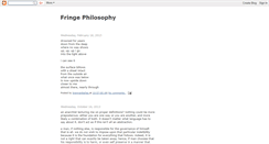 Desktop Screenshot of fringephilosophy.blogspot.com