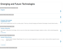 Tablet Screenshot of emergingandfuturetechnologies.blogspot.com