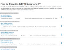 Tablet Screenshot of foroimefuniversitariovt.blogspot.com