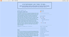 Desktop Screenshot of courtship-on-the-tube.blogspot.com