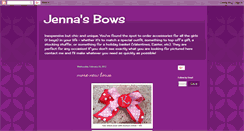 Desktop Screenshot of jennasbows.blogspot.com