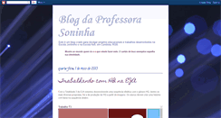 Desktop Screenshot of blogdaprofessorasoninha.blogspot.com