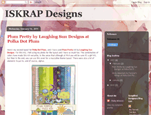 Tablet Screenshot of iskrapdesigns.blogspot.com