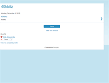 Tablet Screenshot of 40kbitz.blogspot.com