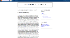 Desktop Screenshot of causes-of-illiteracy-936.blogspot.com