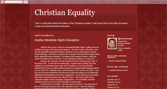 Desktop Screenshot of christianequality.blogspot.com