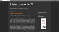 Desktop Screenshot of intelectualmente.blogspot.com