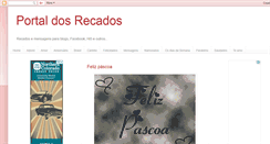 Desktop Screenshot of portaldosrecados.blogspot.com