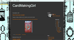 Desktop Screenshot of cardmakinggirl.blogspot.com