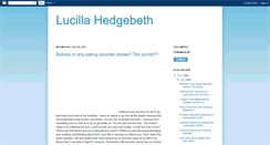 Desktop Screenshot of lucillahedgebeth.blogspot.com